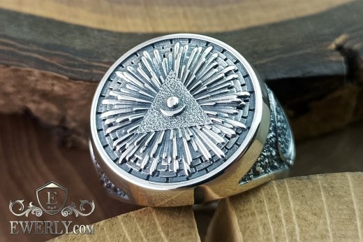 Buy a silver signet ring with the Seal of Shambhala and the AllatRa sign